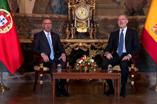 António José Seguro teve encontro com Felipe VI em Madrid seguido de almoço com a presença de Sánchez