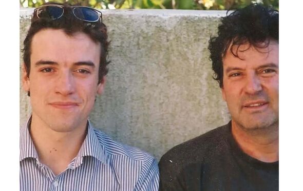 Henrique Feist com o pai, Luís