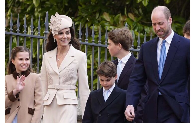Família real britânica é a imagem da união na tradicional Missa de Páscoa