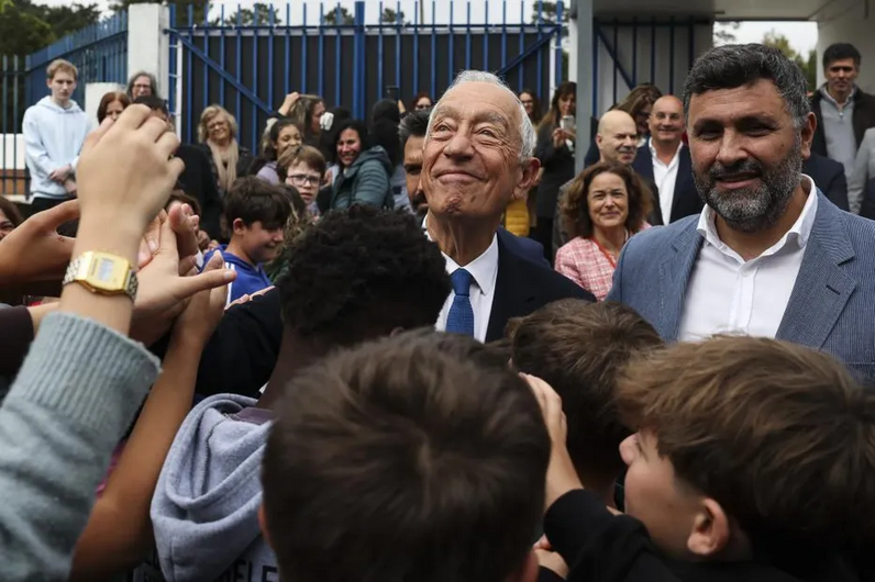 Marcelo Rebelo de Sousa na Escola Secundária Adolfo Portela