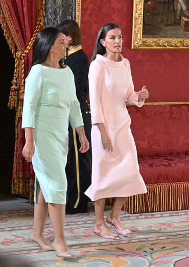 Margarida Maldonado acompanha Letizia em audiência no Palácio da Zarzuela