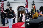 Melania Trump no jantar de Estado