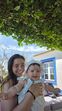 Madalena Guedes Moniz com a filha Tereza