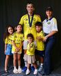 Cristiano Ronaldo e Georgina Rodríguez com quatro dos filhos