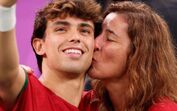 João Félix com a mãe
