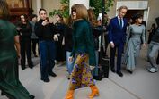 Anna Wintour na apresentação da Met Gala em Nova Iorque