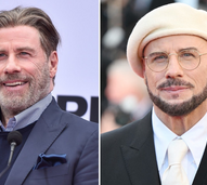 John Travolta surge com novo visual em Cannes
