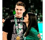 Imagem Viktor Gyokeres e Inês Aguiar