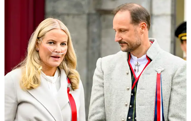 Mette-Marit e o príncipe Haakon