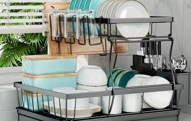 Secador de loiça minimalista e funcional: o acessório ideal para cozinhas modernas