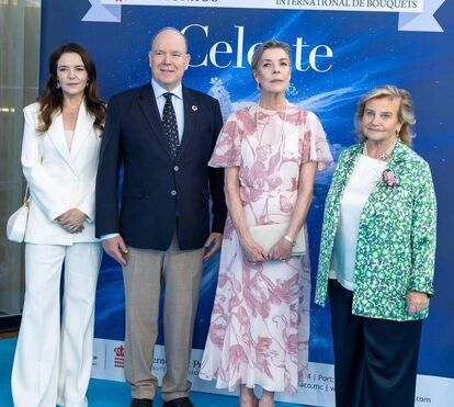 Alberto e Carolina do Mónaco juntos em evento criado pela mãe