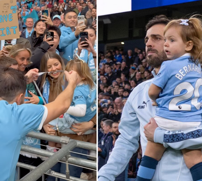 O gesto de Bernardo Silva com a filha que deixou os fãs rendidos