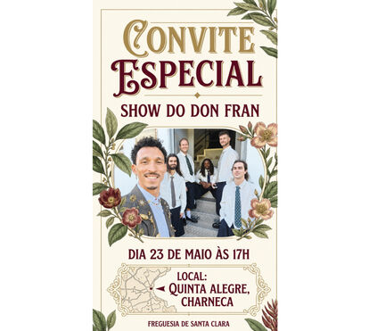 Don Fran junta talentos em concerto na Quinta Alegre