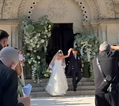 As imagens da felicidade! Pedro Gonçalves do Sporting casou na Igreja com Bruna Rafaela