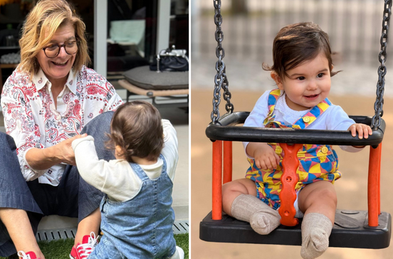 Júlia Pinheiro comemora um ano da neta Pilar