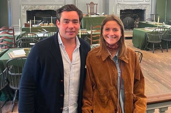 Maria Francisca de Bragança e o marido, Duarte Martins, nos EUA