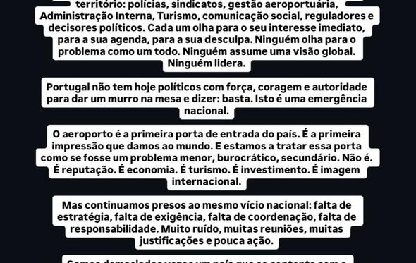 Os "recados" de Miguel Guedes de Sousa
