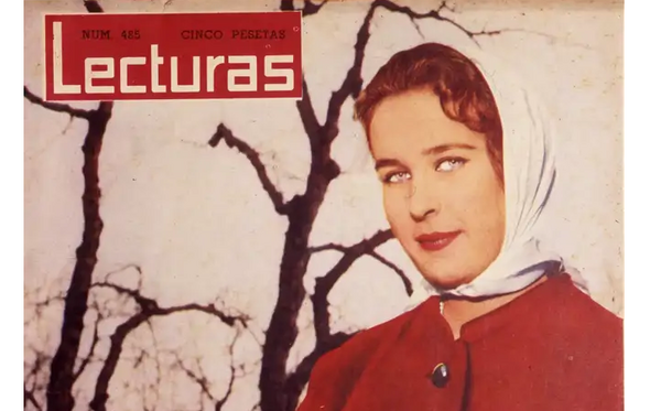 Maria Gabriella de Saboia na capa da 'Lecturas'