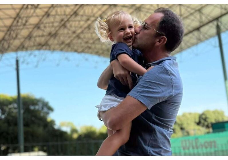 Frederico Varandas com a filha Petra