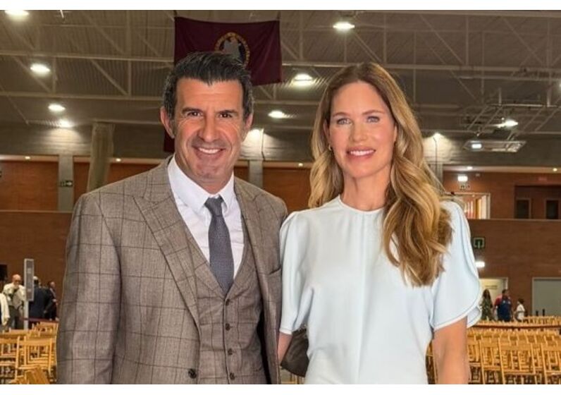 Luís Figo e Helen Svedin
