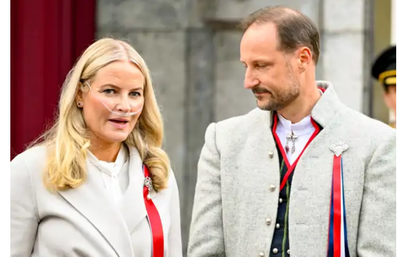 Mette-Marit e o príncipe Haakon