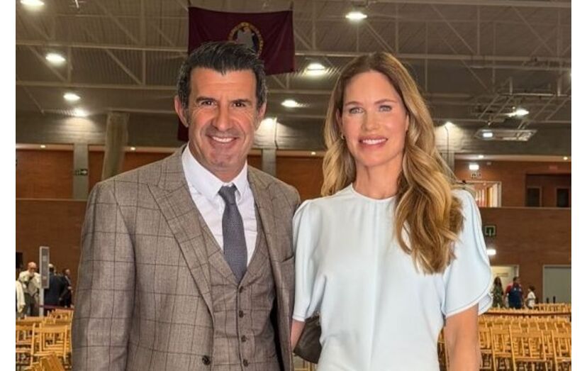 Luís Figo e Helen Svedin