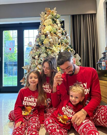 Bruno Fernandes e família celebram o Natal
