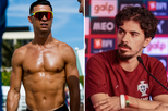 "Não é photoshop": Vitinha brinca com as fotos de Cristiano Ronaldo em tronco nu