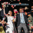 Os noivos, Leonor Sá Pinto e José Gomes, já casados
