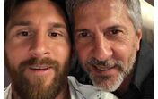 Lionel Messi com o pai, Jorge Messi
