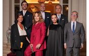 O clã Amorim no evento de luxo na embaixada de Portugal em  Paris