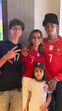 Katia Aveiro, os filhos e Cristianinho