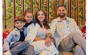 Lucas Trejo com a família