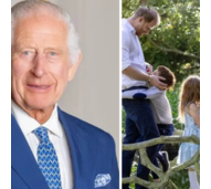 Carlos, Harry, Meghan, Archie, Lilibet