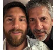 Lionel Messi com o pai, Jorge Messi