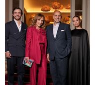 O clã Amorim no evento de luxo na embaixada de Portugal em Paris