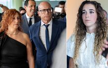 Isabel e Joaquim Silva unidos com Rute Cardoso