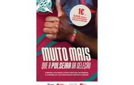 Pulseira da Seleção Portuguesa de Futebol na luta contra o cancro 