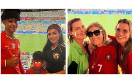 Nas bancadas por Cristiano! Família do craque em Miami para apoiar Portugal