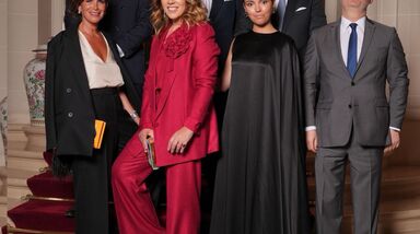 O clã Amorim no evento de luxo na embaixada de Portugal em  Paris
