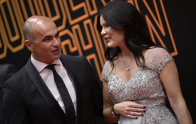 Roberto Martínez com a mulher, Beth Thompson