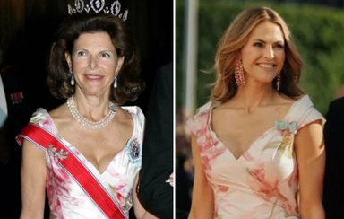 Princesa Madalena faz homenagem à rainha Sílvia com vestido