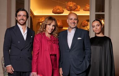 O clã Amorim no evento de luxo na embaixada de Portugal em Paris