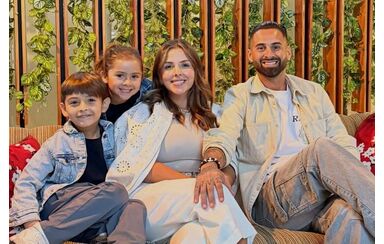 Lucas Trejo com a família