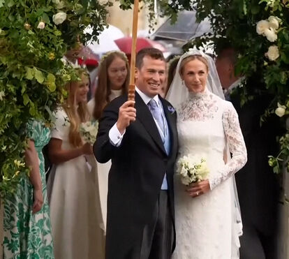 Casamento de Peter Phillips junta rei Carlos III, William e Kate numa rara reunião familiar. Harry ficou de fora