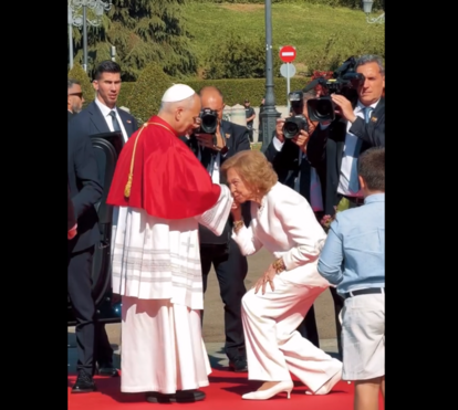 Rainha Sofia encontra-se com Papa Leão XIV, o sétimo Papa que conhece