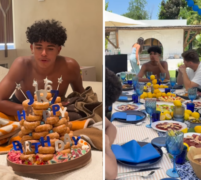 Amigos, piscina, jogos e muita animação: todas as imagens da festa de anos de Cristianinho em Madrid