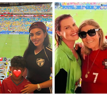Nas bancadas por Cristiano! Família do craque em Miami para apoiar Portugal