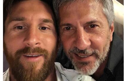 Lionel Messi com o pai, Jorge Messi