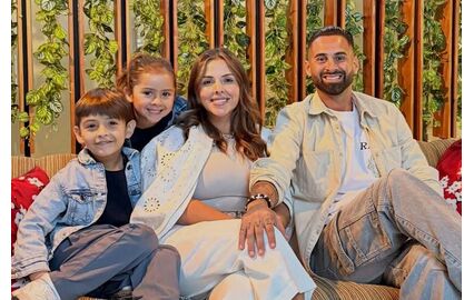 Lucas Trejo com a família
